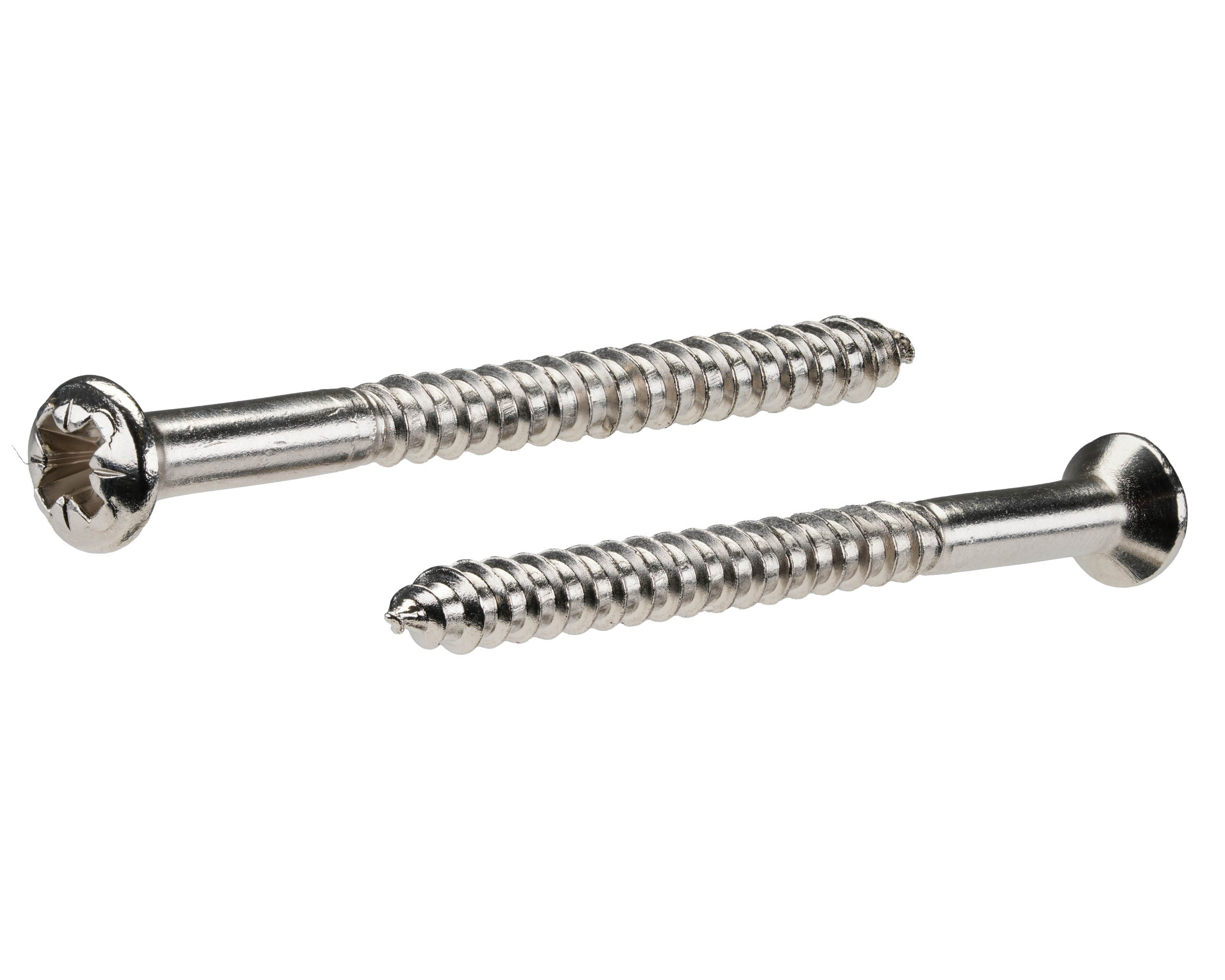 DIN 7995 Pozi 2x16 Messing vernickelt